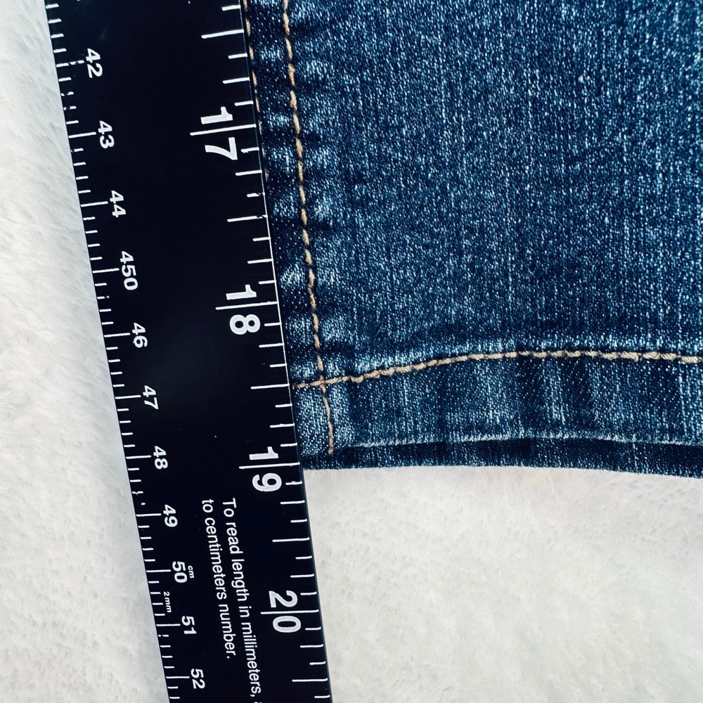 d.jeans Stitch Star Capri Jeans‎ Womens 6 Blue Dark Wash Stretch Cropped Denim - Picture 9 of 9
